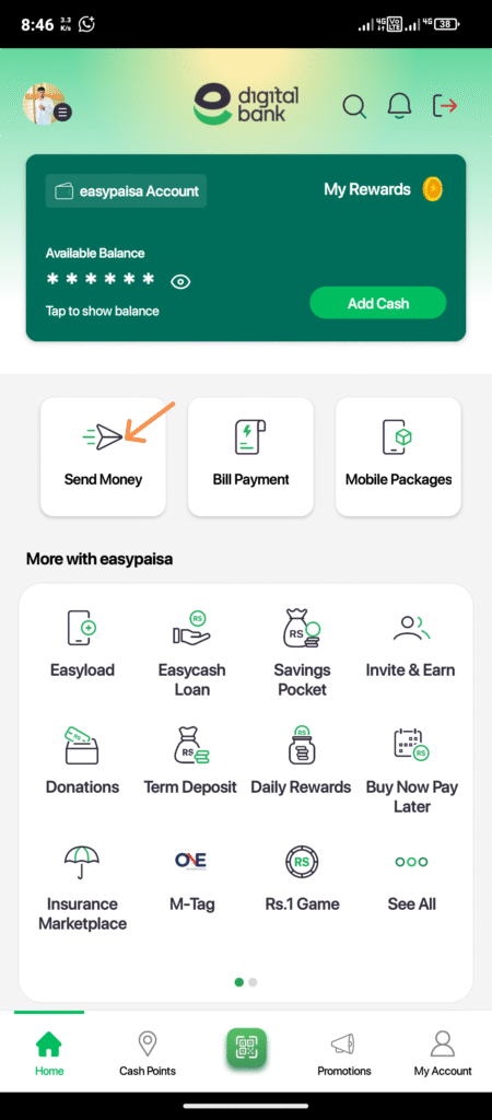 payment through easypaisa