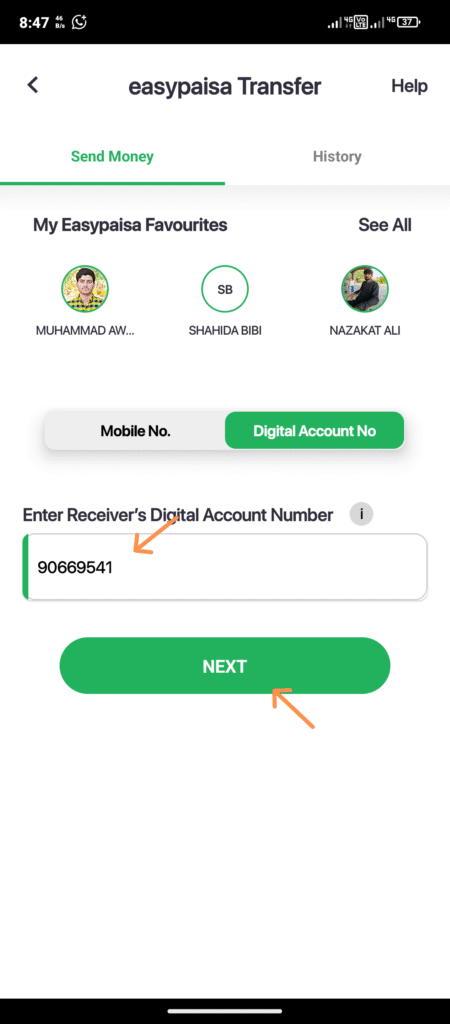 payment through easypaisa