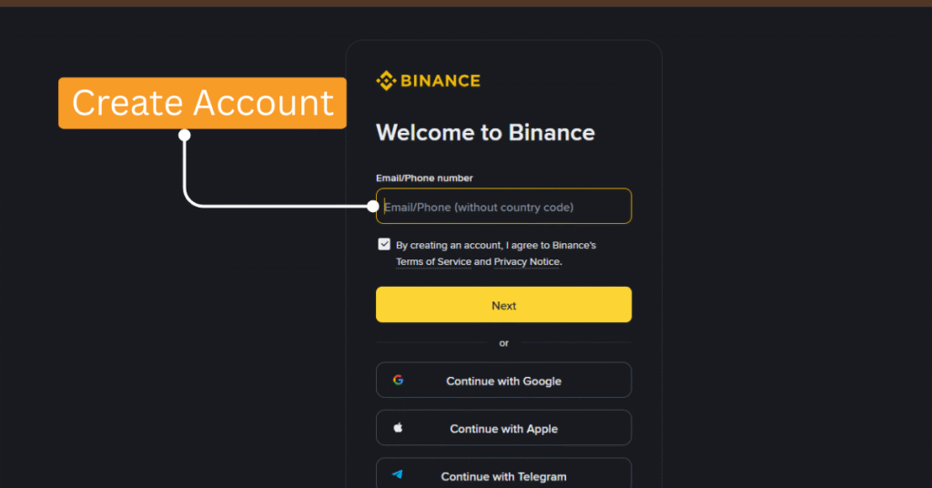 How to buy crypto in Pakistan step 1