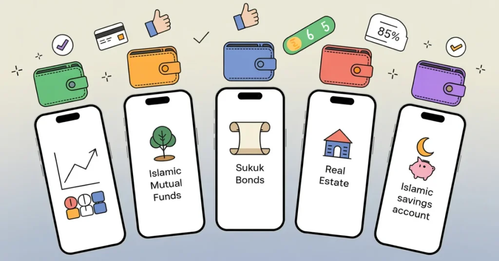 Types of Sharia investments